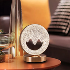 The Flair Store™ Crystal Diamond Table Lamp, Night Light for Bedroom, Living Room (Mountain Shape)