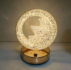 The Flair Store™ Crystal Diamond Table Lamp, Night Light for Bedroom, Living Room (Mountain Shape)