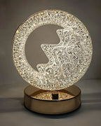 The Flair Store™ Crystal Diamond Table Lamp, Night Light for Bedroom, Living Room (Mountain Shape)