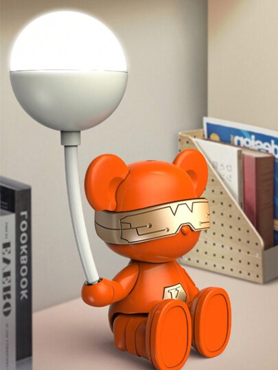The Flair Store™ Teddy with Balloon LED Desk Lamp, Decorative Study Lamp for Kids Room, Adjustable Legs, Best for Gifts