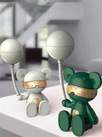 The Flair Store™ Teddy with Balloon LED Desk Lamp, Decorative Study Lamp for Kids Room, Adjustable Legs, Best for Gifts