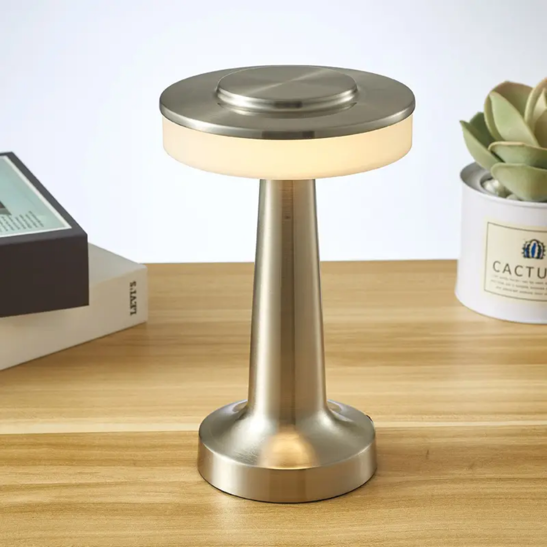 The Flair Store™ Luxurious Round Dumbbell Metal Lamp, Best for Dinner Table, Coffee Table, Restaurant & Clubs Party