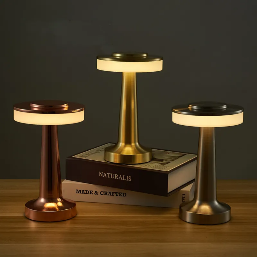 The Flair Store™ Luxurious Round Dumbbell Metal Lamp, Best for Dinner Table, Coffee Table, Restaurant & Clubs Party