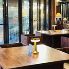 The Flair Store™ Luxurious Round Dumbbell Metal Lamp, Best for Dinner Table, Coffee Table, Restaurant & Clubs Party