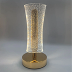 The Flair Store™ Frosted Glitter Crystal Table Lamp, Luxury Home Decor, Best for Gifting