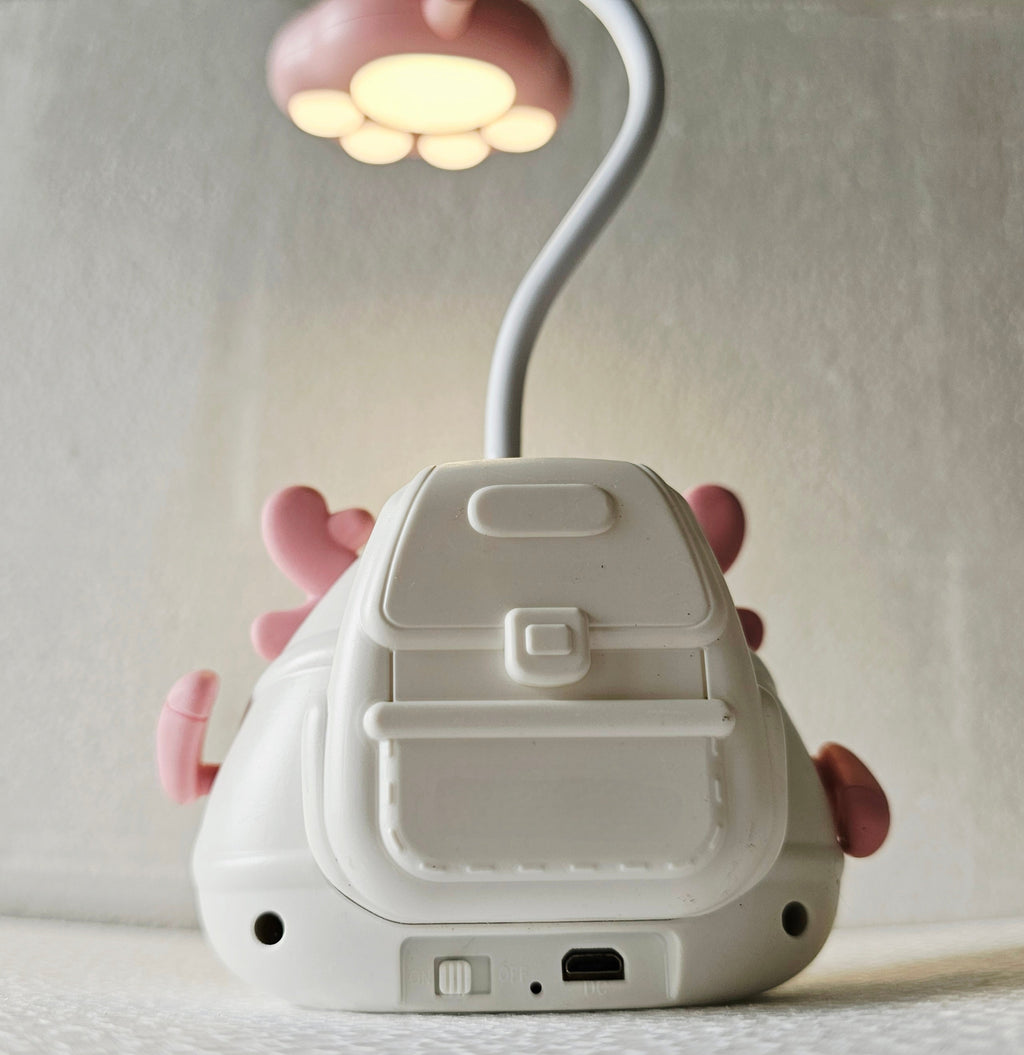 The Flair Store™ Cute Cartoon Study Lamp for Kids-Adjustable Neck, with mobile & pen Holder (Pack of 1)