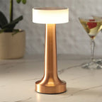 The Flair Store™ Round Cap Metal Lamp,  Best for Dinner Table, Restaurant & Clubs, Party, USB Rechargeable, Touch Control (Pack of 1)