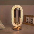 The Flair Store™ Oval Crystal Diamond Table Lamp, Touch Control, 3 Way Dimmable (TALL OVAL SHAPE)