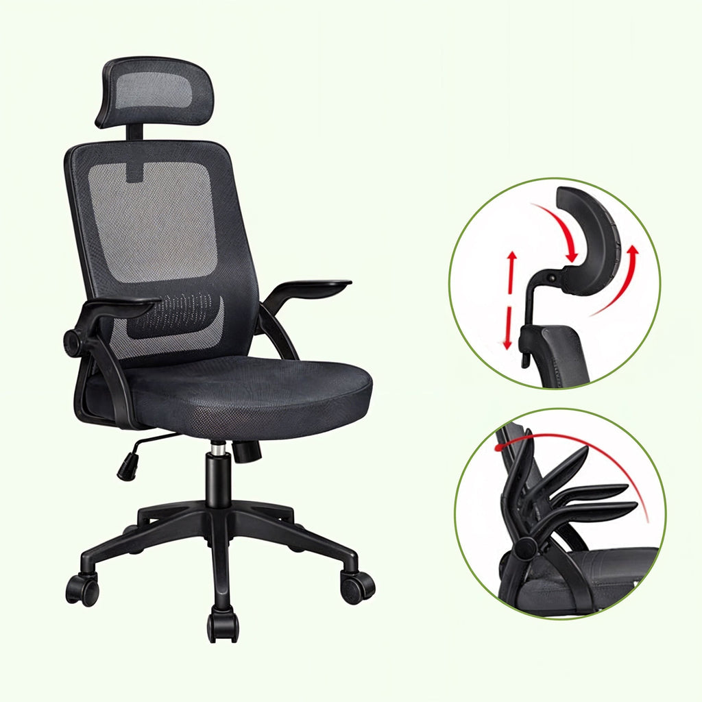 Mesh Office Chair with Head Support Chair for Optimal Comfort while working