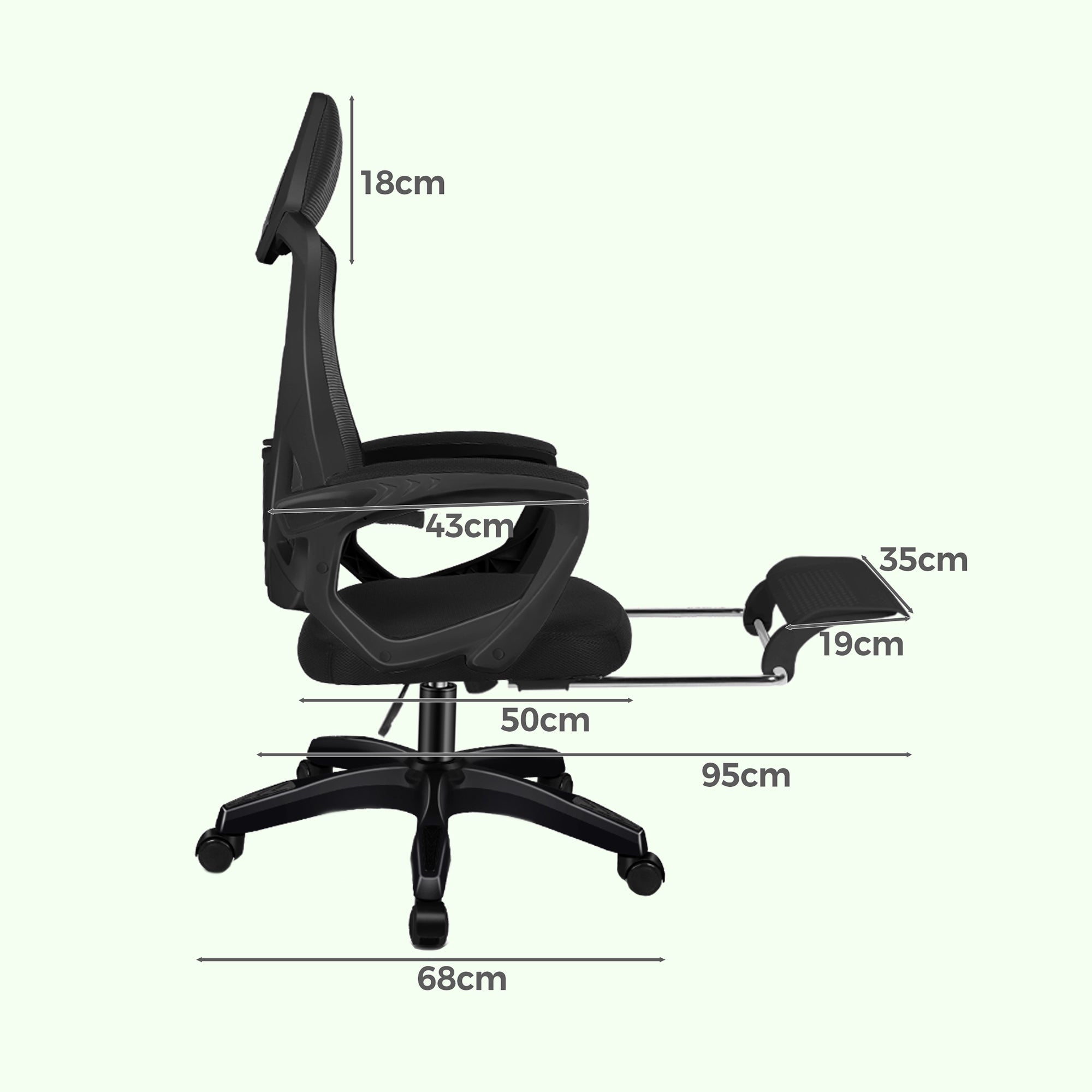 Mesh Office Chair with Head Support Chair for Optimal Comfort while working
