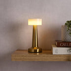 The Flair Store™ Round Cap Metal Lamp,  Best for Dinner Table, Restaurant & Clubs, Party, USB Rechargeable, Touch Control (Pack of 1)