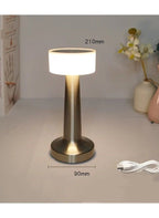 The Flair Store™ Round Cap Metal Lamp,  Best for Dinner Table, Restaurant & Clubs, Party, USB Rechargeable, Touch Control (Pack of 1)
