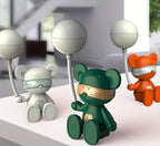 The Flair Store™ Teddy with Balloon LED Desk Lamp, Decorative Study Lamp for Kids Room, Adjustable Legs, Best for Gifts