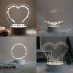 The Flair Store™ 3D Creative Writing Visualization Lamp Message Board Smart USB Greetings LED Lamp