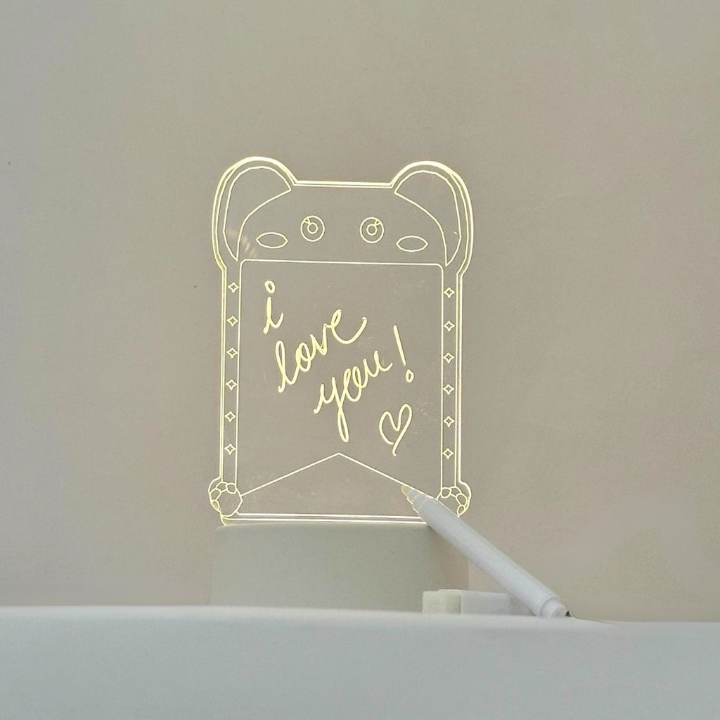 The Flair Store™ 3D Creative Writing Visualization Lamp Message Board Smart USB Greetings LED Lamp