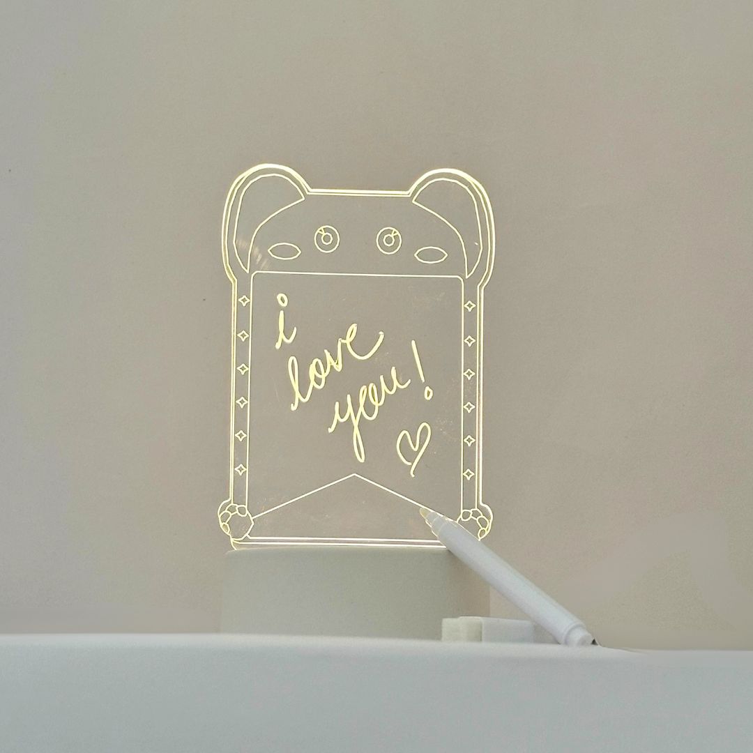 The Flair Store™ 3D Creative Writing Visualization Lamp Message Board Smart USB Greetings LED Lamp