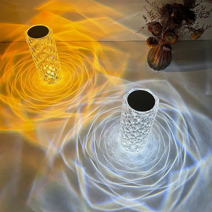 The Flair Store™ Crystal Lamp,16 Color Changing Rose Diamond Table Lamp, USB Rechargeable Touch control & Remote Control – A Touch of Elegance & Romance