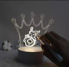 The Flair Store™ 3D Creative Writing Visualization Lamp Message Board Smart USB Greetings LED Lamp