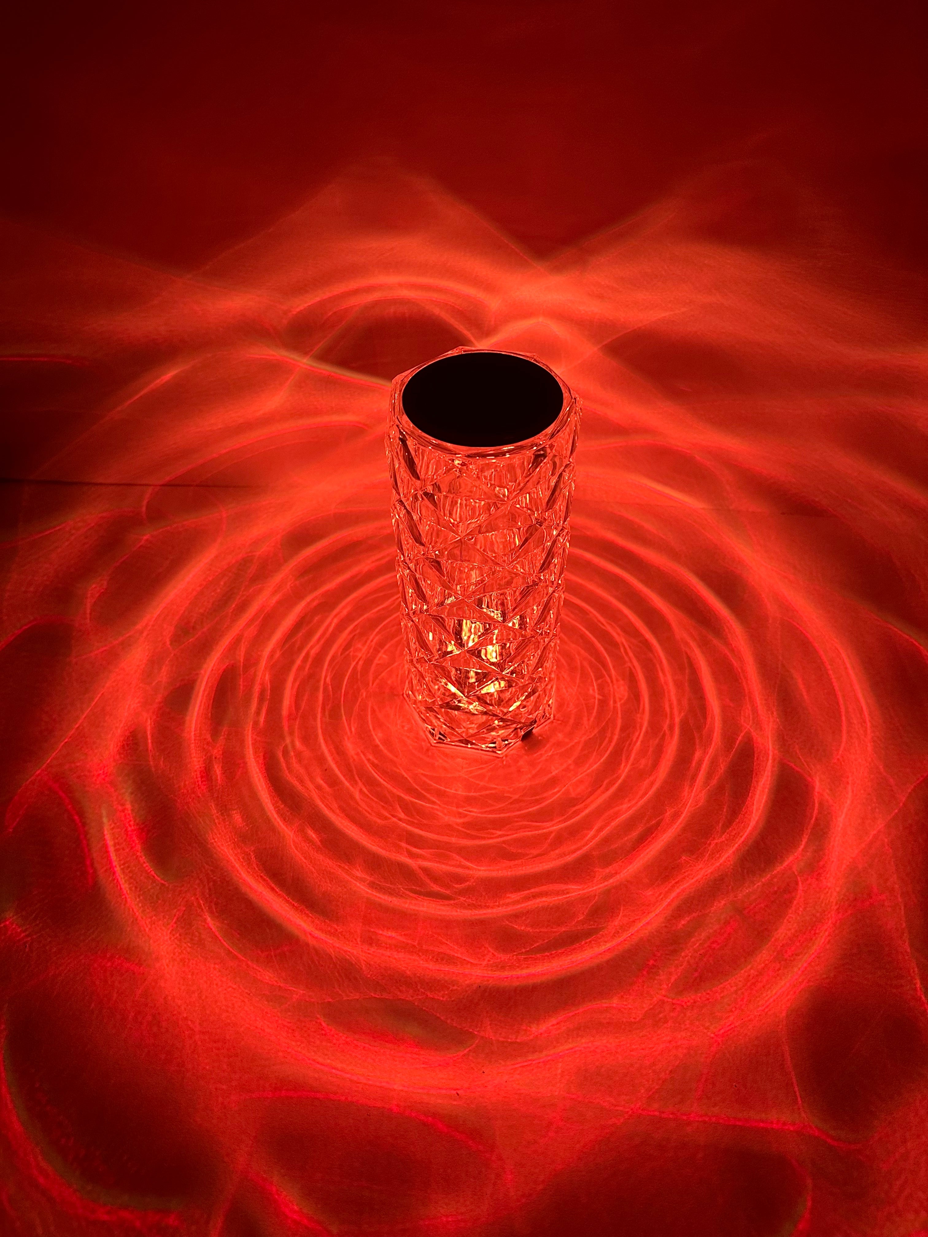 The Flair Store™ Crystal Lamp,16 Color Changing Rose Diamond Table Lamp, USB Rechargeable Touch control & Remote Control – A Touch of Elegance & Romance