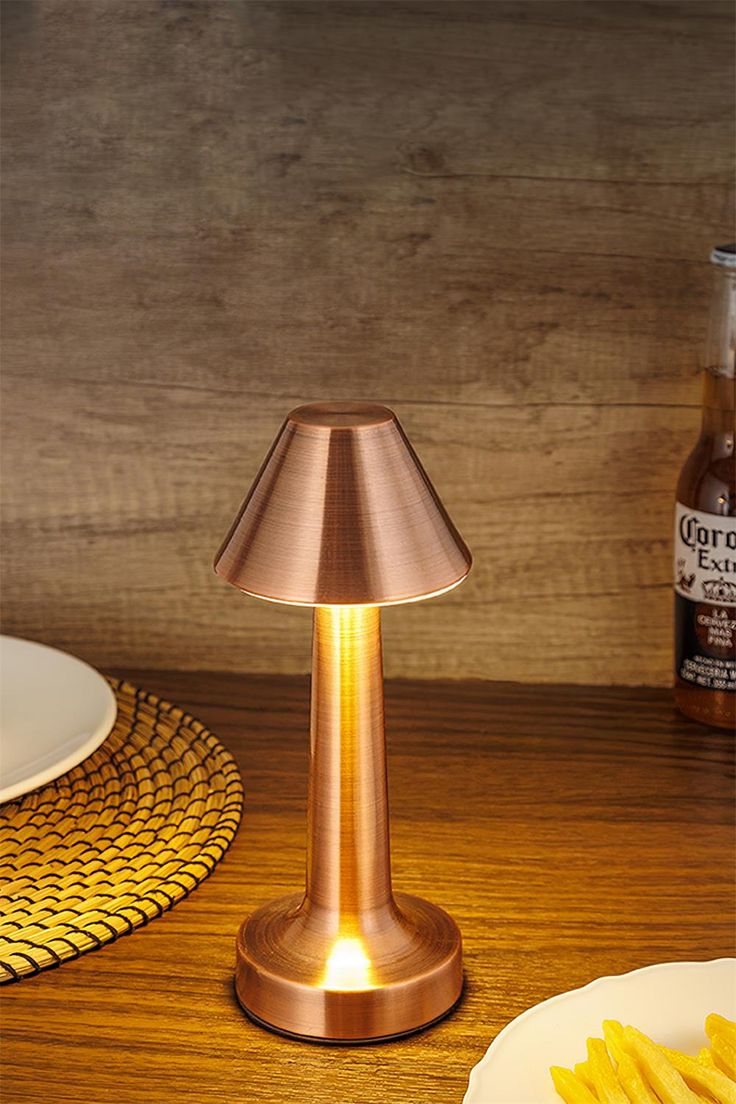 The Flair Store™ Mushroom Cap Metal Lamp, Best for Dinner Table, Coffee Table, Restaurant & Clubs Party