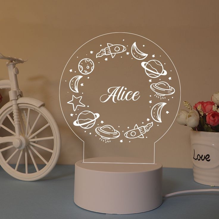 The Flair Store™ 3D Creative Writing Visualization Lamp Message Board Smart USB Greetings LED Lamp