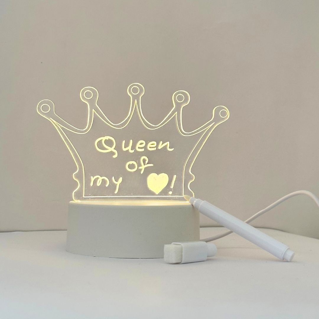 The Flair Store™ 3D Creative Writing Visualization Lamp Message Board Smart USB Greetings LED Lamp