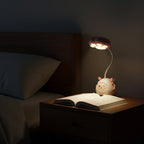 The Flair Store™ Cute Cartoon Study Lamp for Kids-Adjustable Neck, with mobile & pen Holder (Pack of 1)