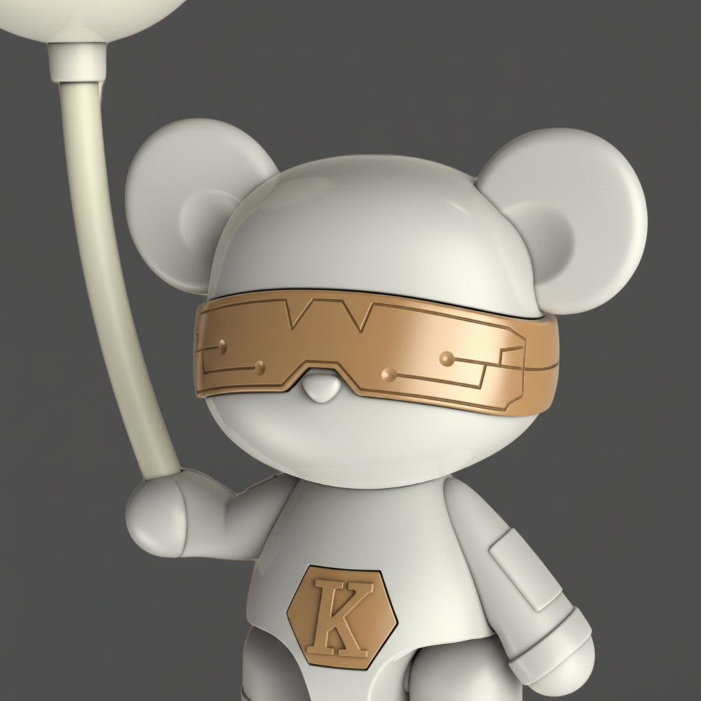 The Flair Store™ Teddy with Balloon LED Desk Lamp, Decorative Study Lamp for Kids Room, Adjustable Legs, Best for Gifts