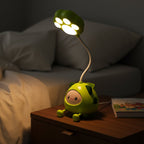 The Flair Store™ Cute Cartoon Study Lamp for Kids-Adjustable Neck, with mobile & pen Holder (Pack of 1)