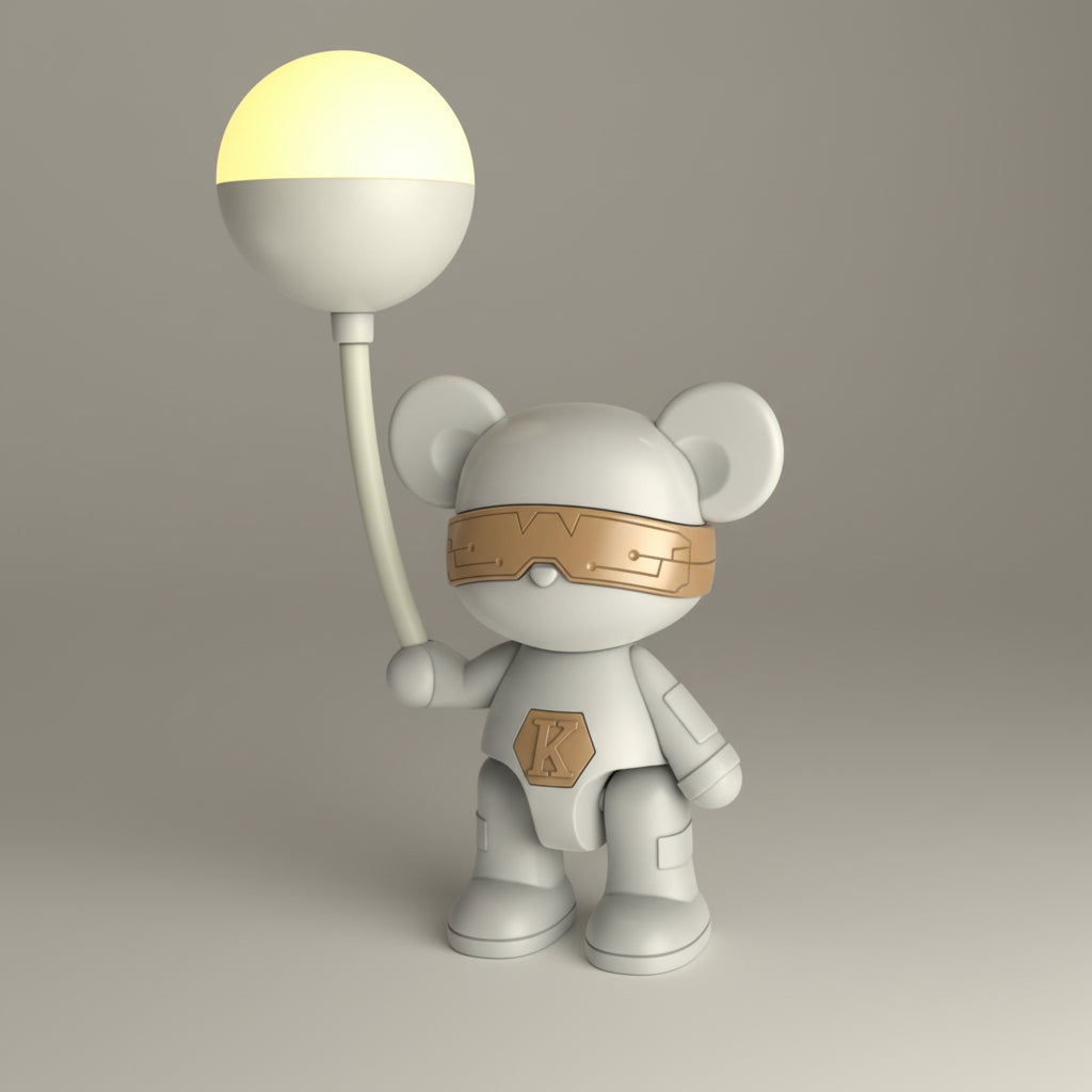 The Flair Store™ Teddy with Balloon LED Desk Lamp, Decorative Study Lamp for Kids Room, Adjustable Legs, Best for Gifts