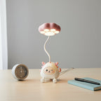 The Flair Store™ Cute Cartoon Study Lamp for Kids-Adjustable Neck, with mobile & pen Holder (Pack of 1)